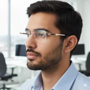 Luxury Rimless Anti Blue - YT1004 Gold